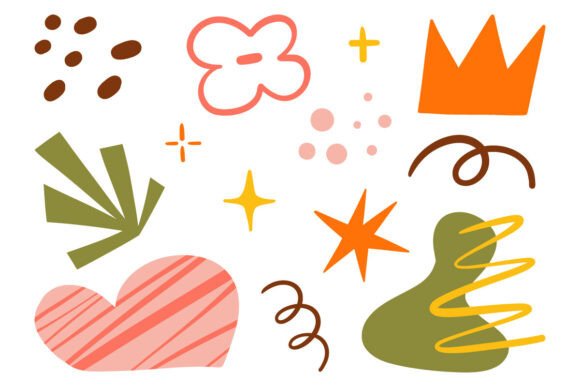 Abstract Hand Drawn Decorative Shapes Review