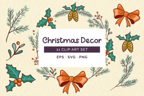 Christmas Floral Decorative Collection: Graphics Review