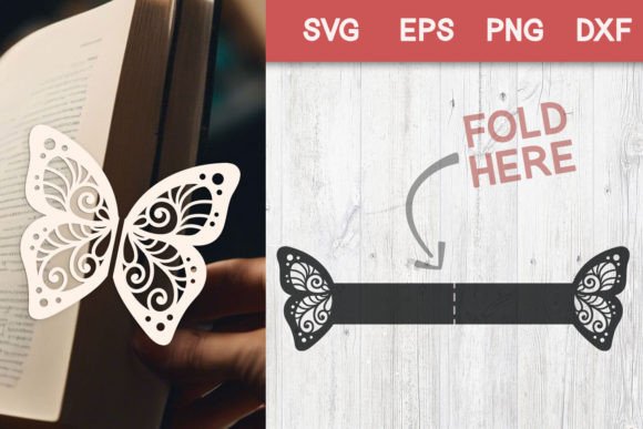Cutout Butterfly Bookmark SVG Design Review
