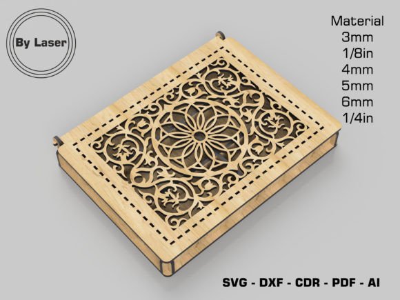 Decorative Box with Lid: Laser Cutting Boxes