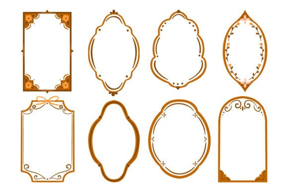 Decorative Frames Floral Accents Graphics and Icons
