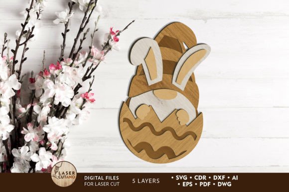 Easter Gnome in Egg Crafting Template Review