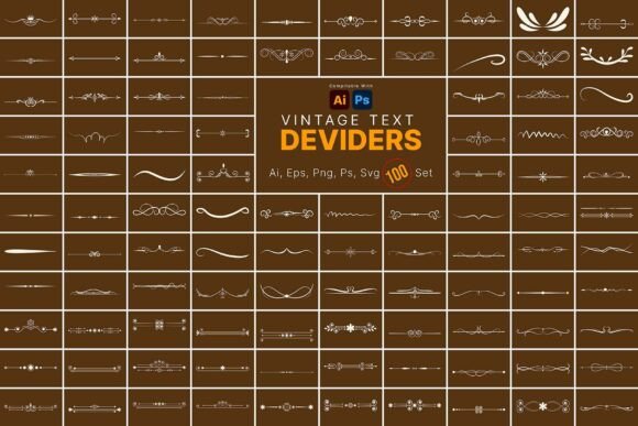 Elegant Handmade Divider Border Graphics & Actions Amp