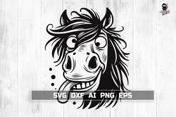Funny Horse SVG for Graphics and Crafts