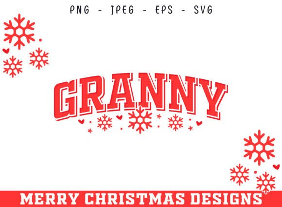 Granny Christmas SVG for Crafts & Graphics