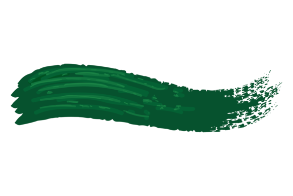 Green Paint Stroke Graphics for Decorative Elements