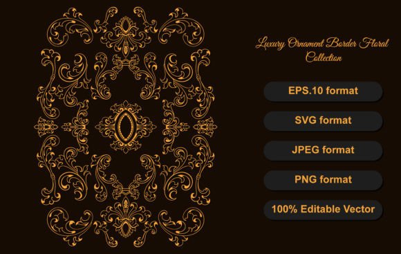 Luxury Vintage Decorative Frame Elements Graphics