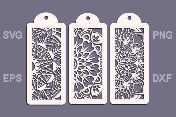 Mandala Bookmark SVGs for Laser Cutting & Decor