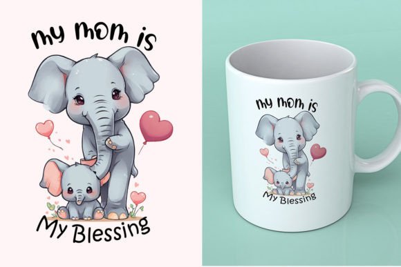 Mother's Day Mug Design Graphics & Print Templates