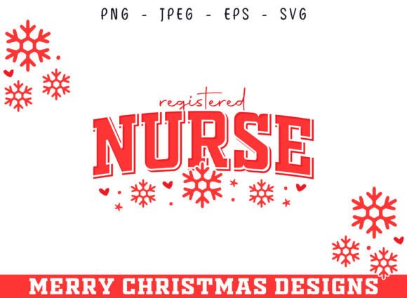Registered Nurse Christmas Decorative Graphics & Crafts