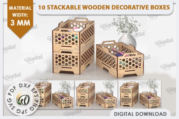 Wooden Decorative Boxes LaserCut Bundle Review